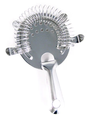 Quad-Prong Stainless Steel Cocktail Strainer