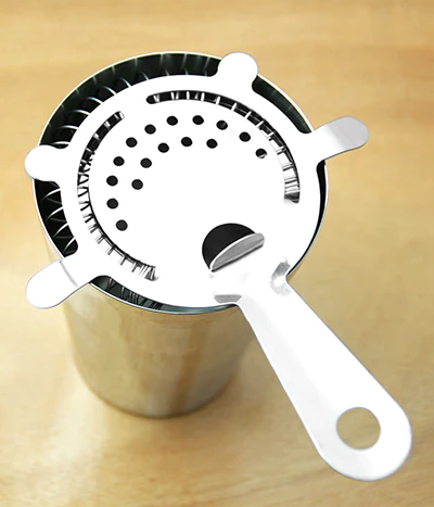 Quad-Prong Stainless Steel Cocktail Strainer